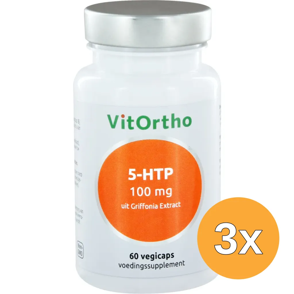 3x VitOrtho 5 HTPgriffonia extract (60 vega capsules)