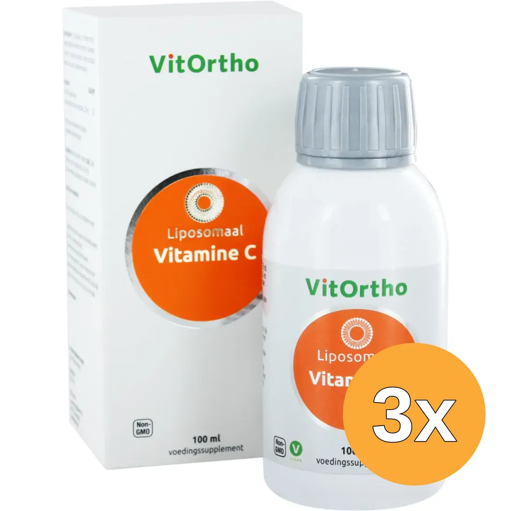 3x VitOrtho Vitamine C liposomaal (100 ml)