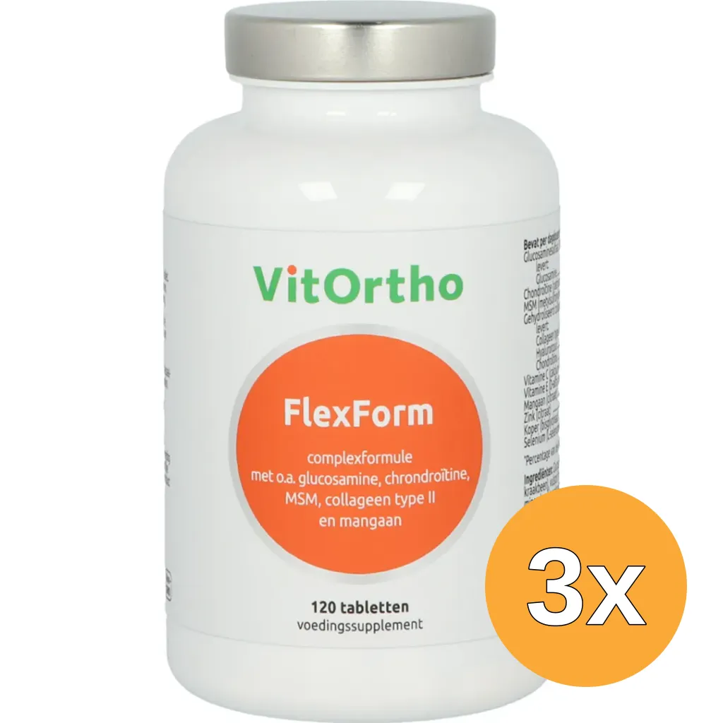 3x VitOrtho Flexform (120 tabletten)