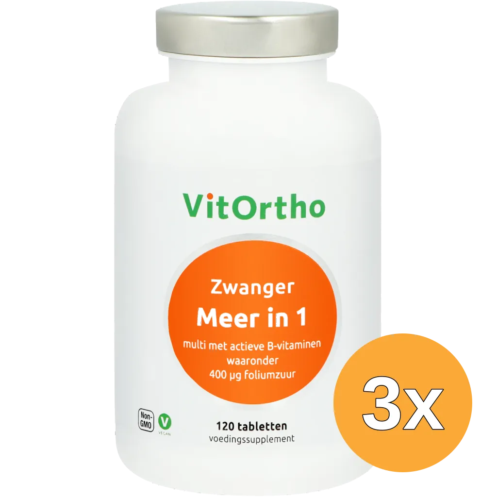 3x VitOrtho Meer in 1 Zwanger (120 tabletten)