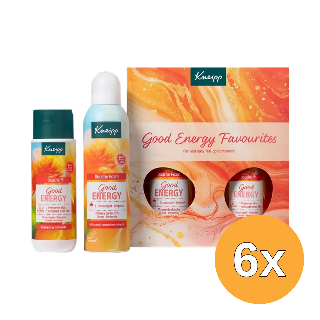 6x Kneipp Giftset Good Energy Favourites (2 x 200 ml)