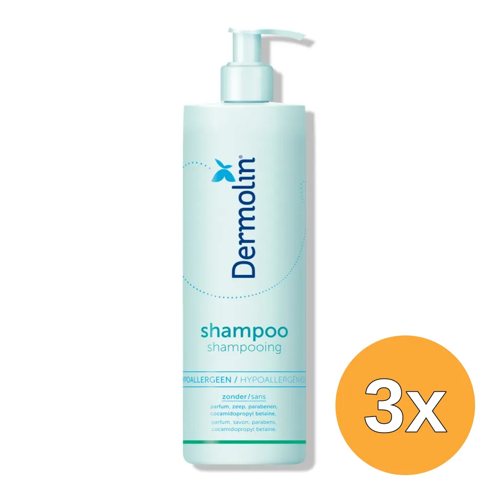 3x Dermolin Shampoo CAPB Vrij (400 ml)