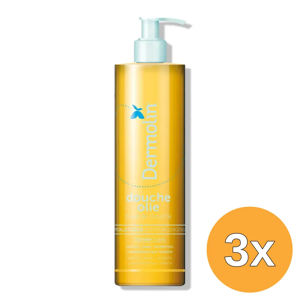 3x Dermolin Doucheolie (400 ml)