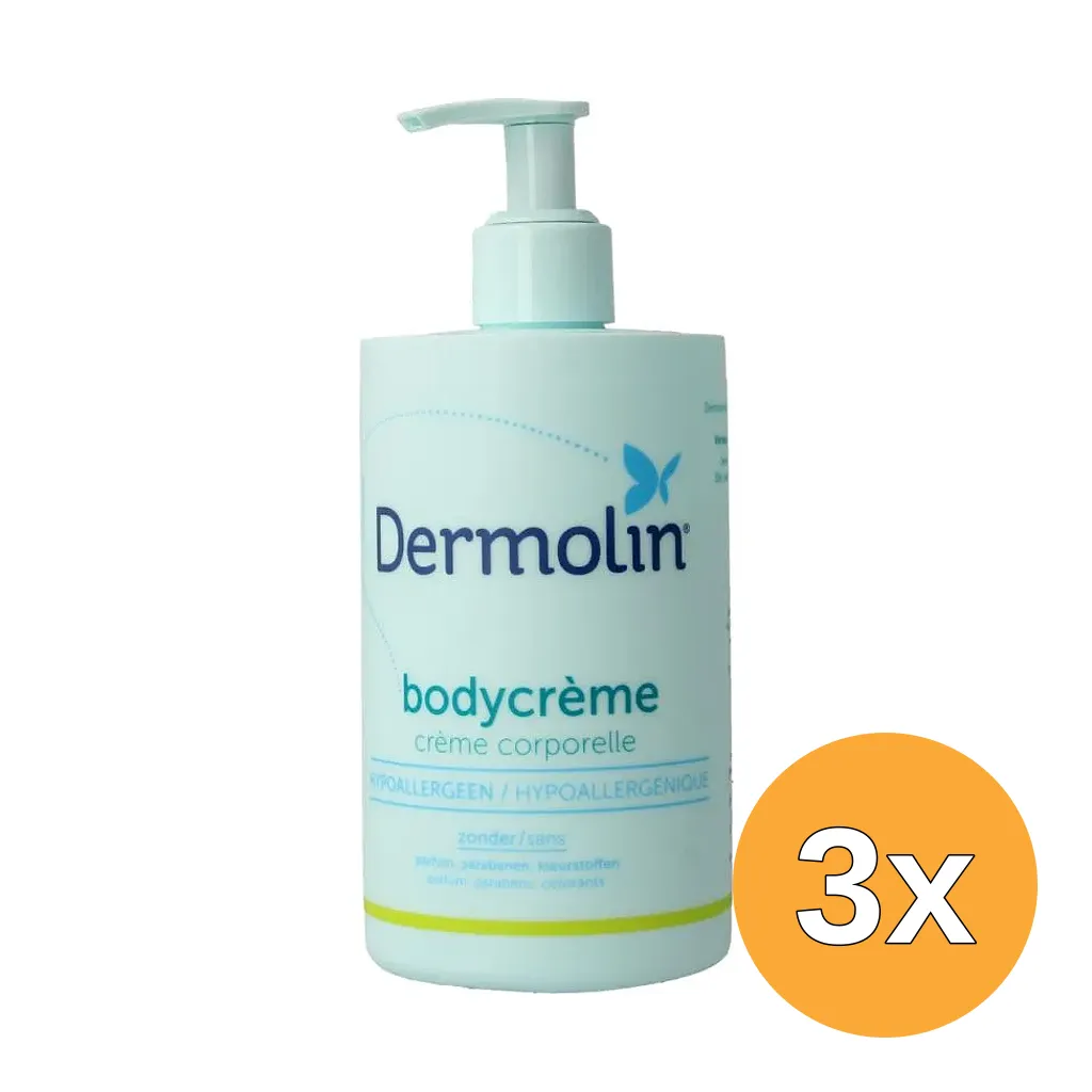 3x Dermolin Bodycreme (300 ml)