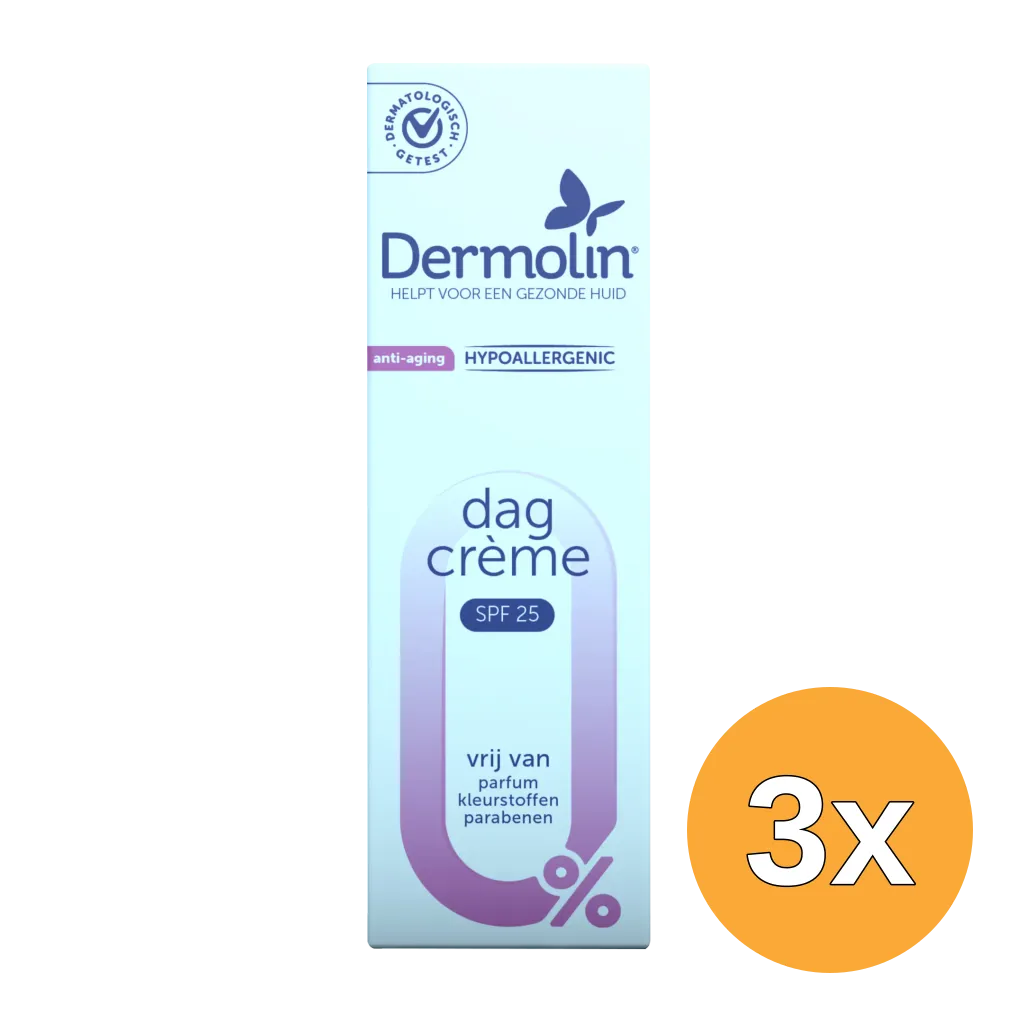 3x Dermolin Dagcreme Anti-Aging flacon (50 ml)