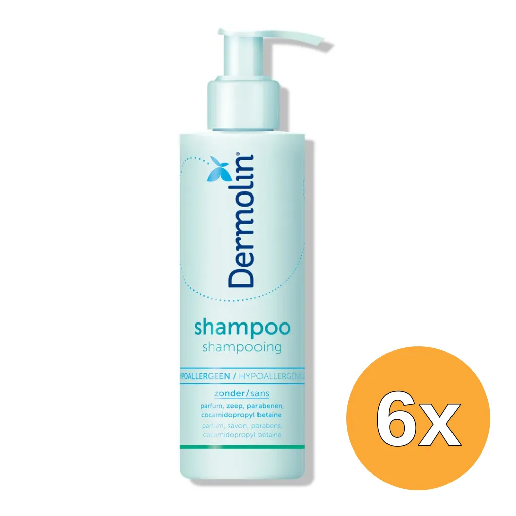 6x Dermolin Shampoo CAPB Vrij (200 ml)