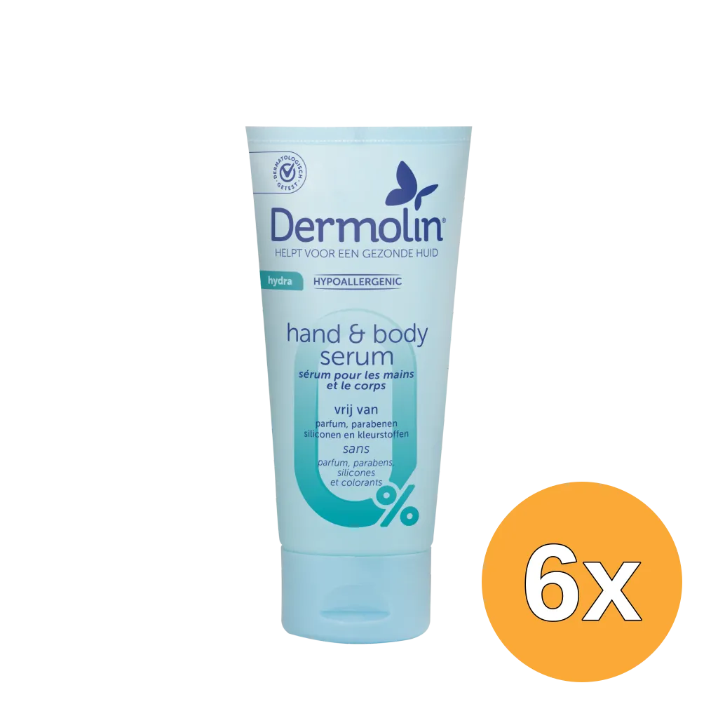 6x Dermolin Hand & Bodyserum tube (75 ml)