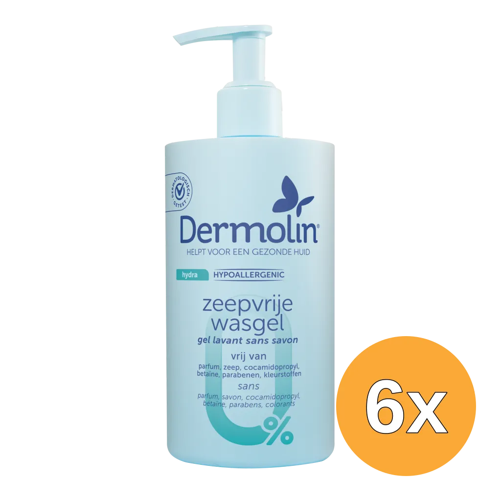 6x Dermolin Zeepvrije wasgel (750 ml)