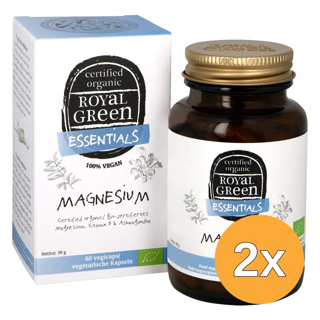 2x Royal Green Magnesium Bio (60 vega capsules)