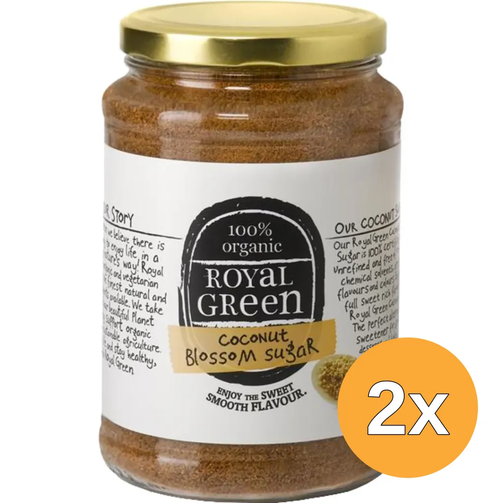 2x Royal Green Kokosbloesem Suiker Bio (900 gr)