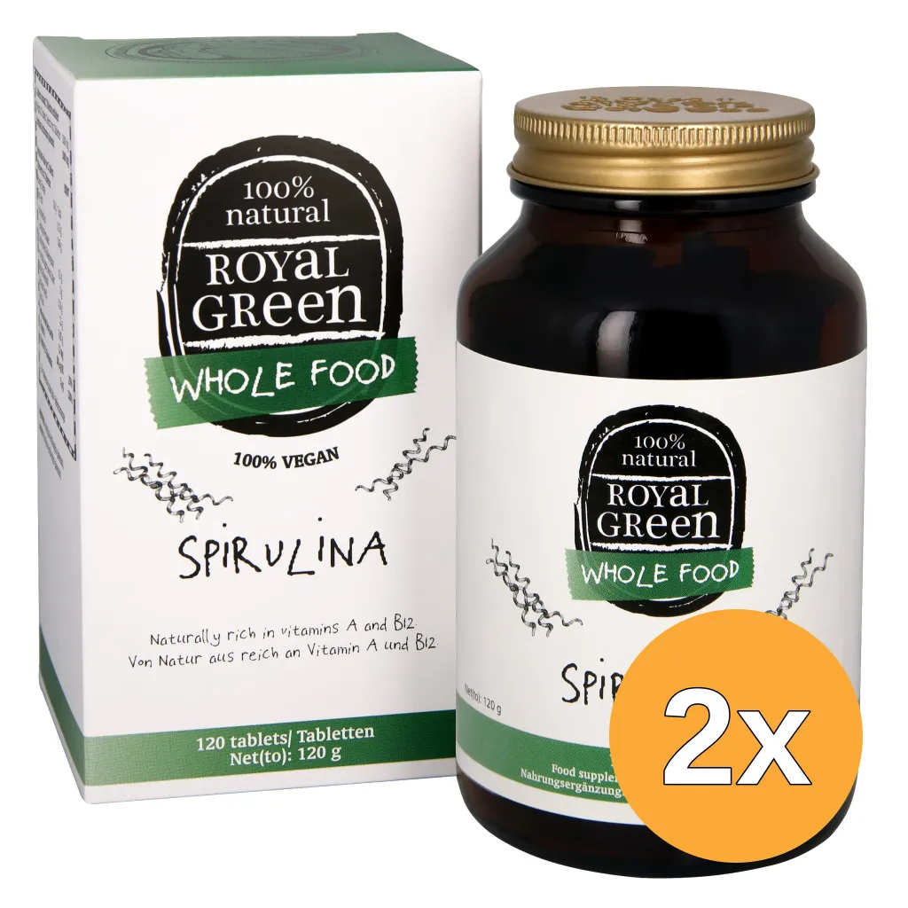 2x Royal Green Spirulina (120 tabletten)