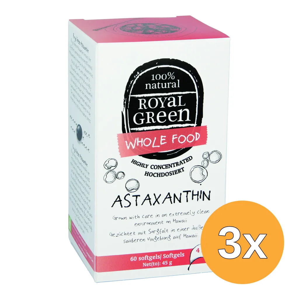 3x Royal Green Astaxanthine (60 softgels)