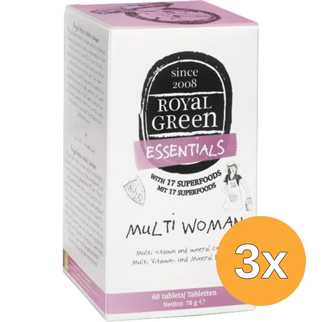 3x Royal Green Multi woman (60 tabletten)