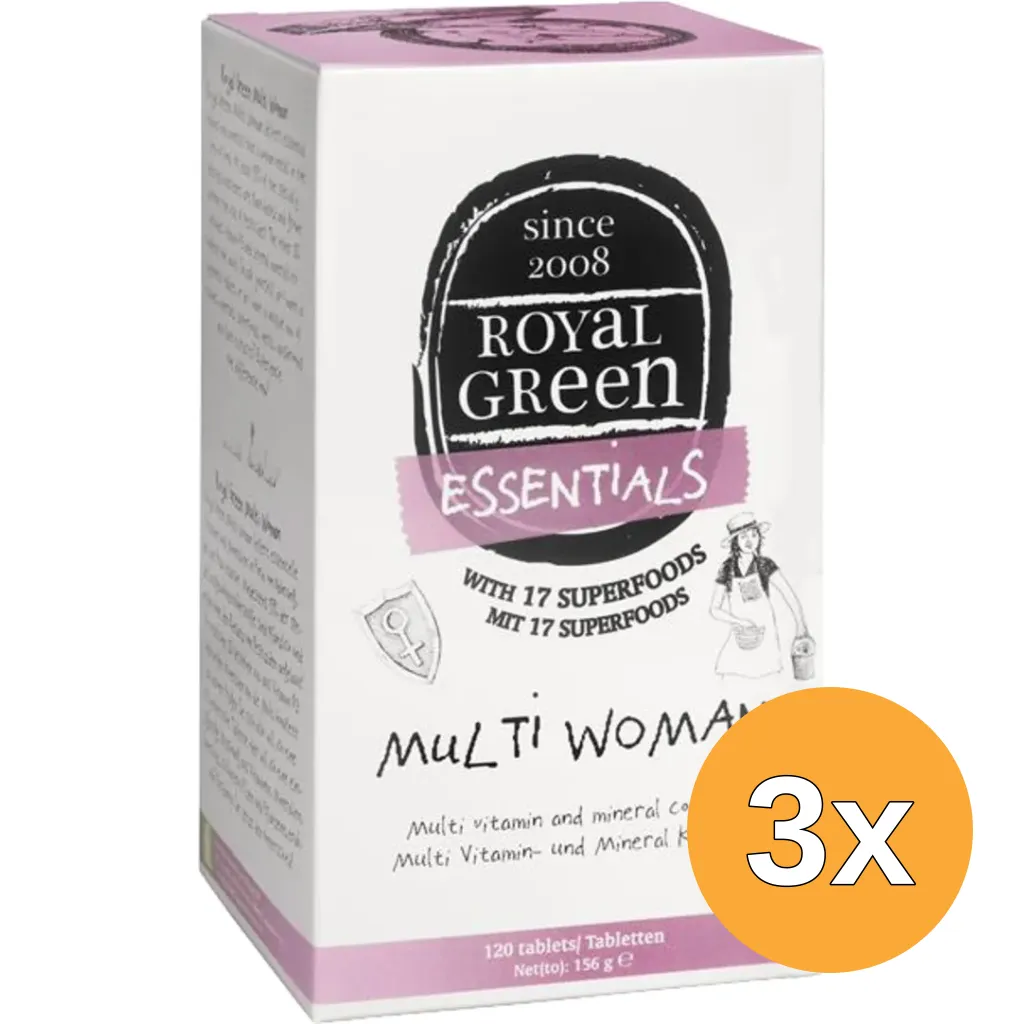 3x Royal Green Multi woman (120 tabletten)