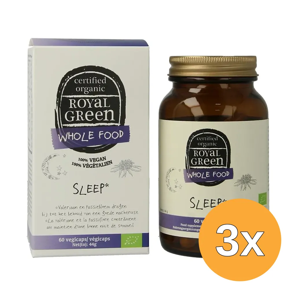 3x Royal Green Sleep Bio (60 vega capsules)