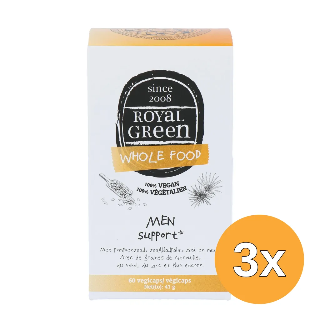 3x Royal Green Men Support Bio (60 vega capsules)