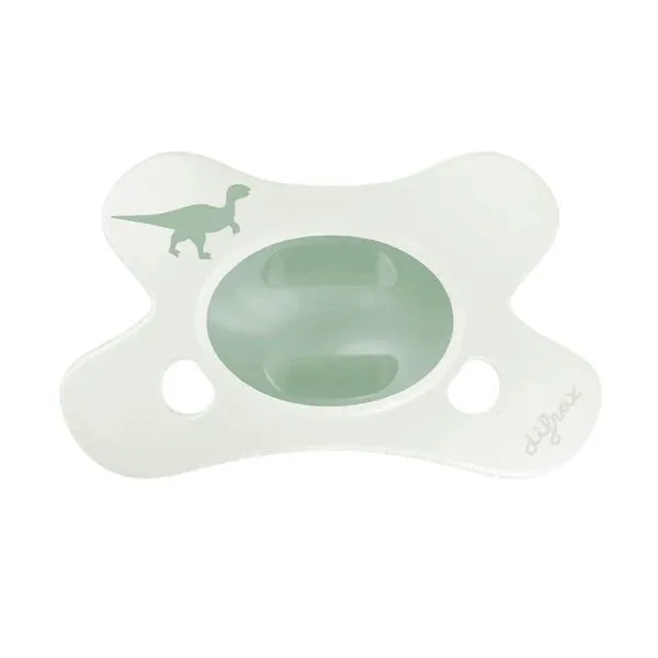 Difrax Fopspeen Natural Little Venture 0-6 Maanden Little Green Dino (1 stuk)