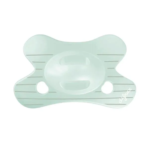 Difrax Fopspeen Natural Little Venture 0-6 Maanden Stripy Mint (1 stuk)