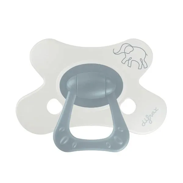 Difrax Fopspeen Natural Little Venture 6+ Maanden Little Grey Elephant (1 stuk)