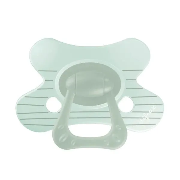 Difrax Fopspeen Natural Little Venture 12+ Maanden Stripy Mint (1 stuk)