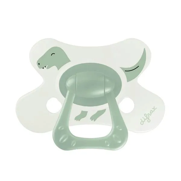 Difrax Fopspeen Natural Little Venture 18+ Maanden Little Green Dino (1 stuk)