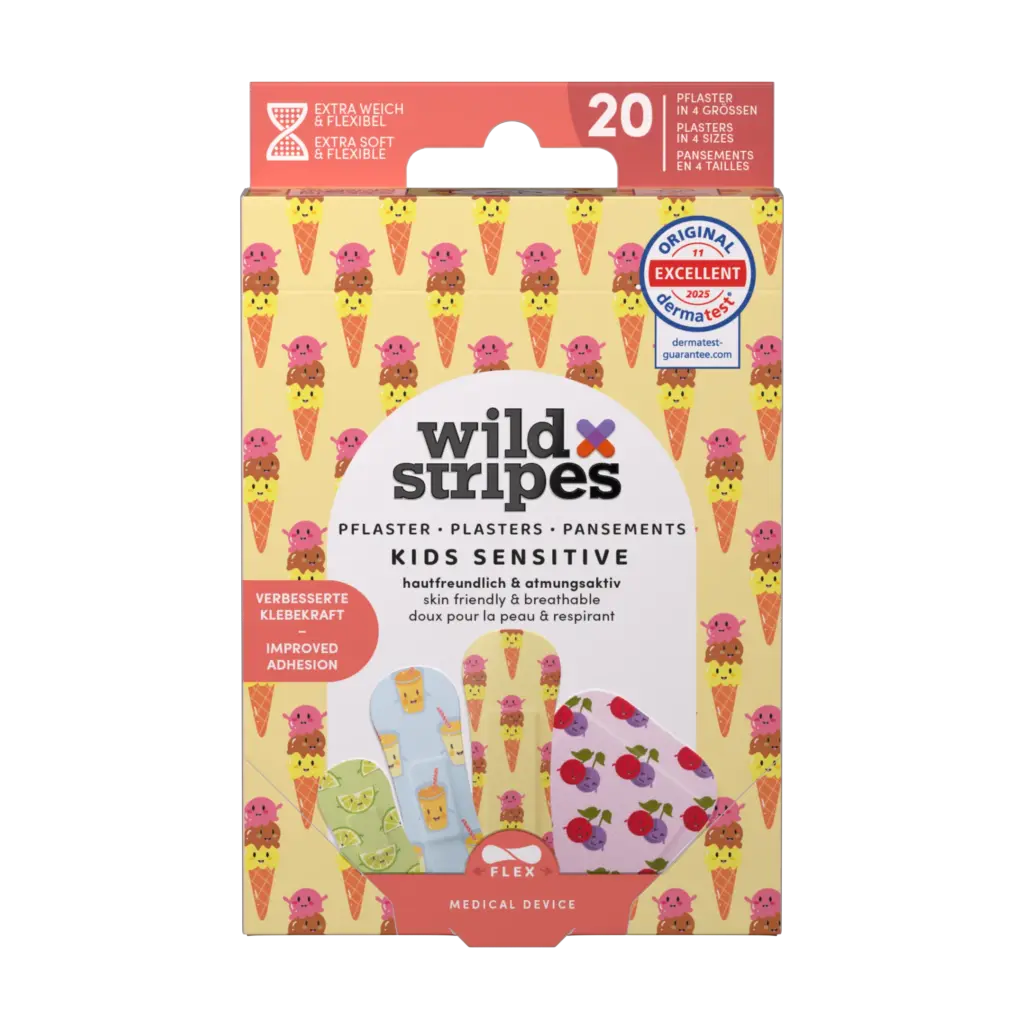 Wild Stripes Kids Sensitive Fruity Friends Club (20 stuks)