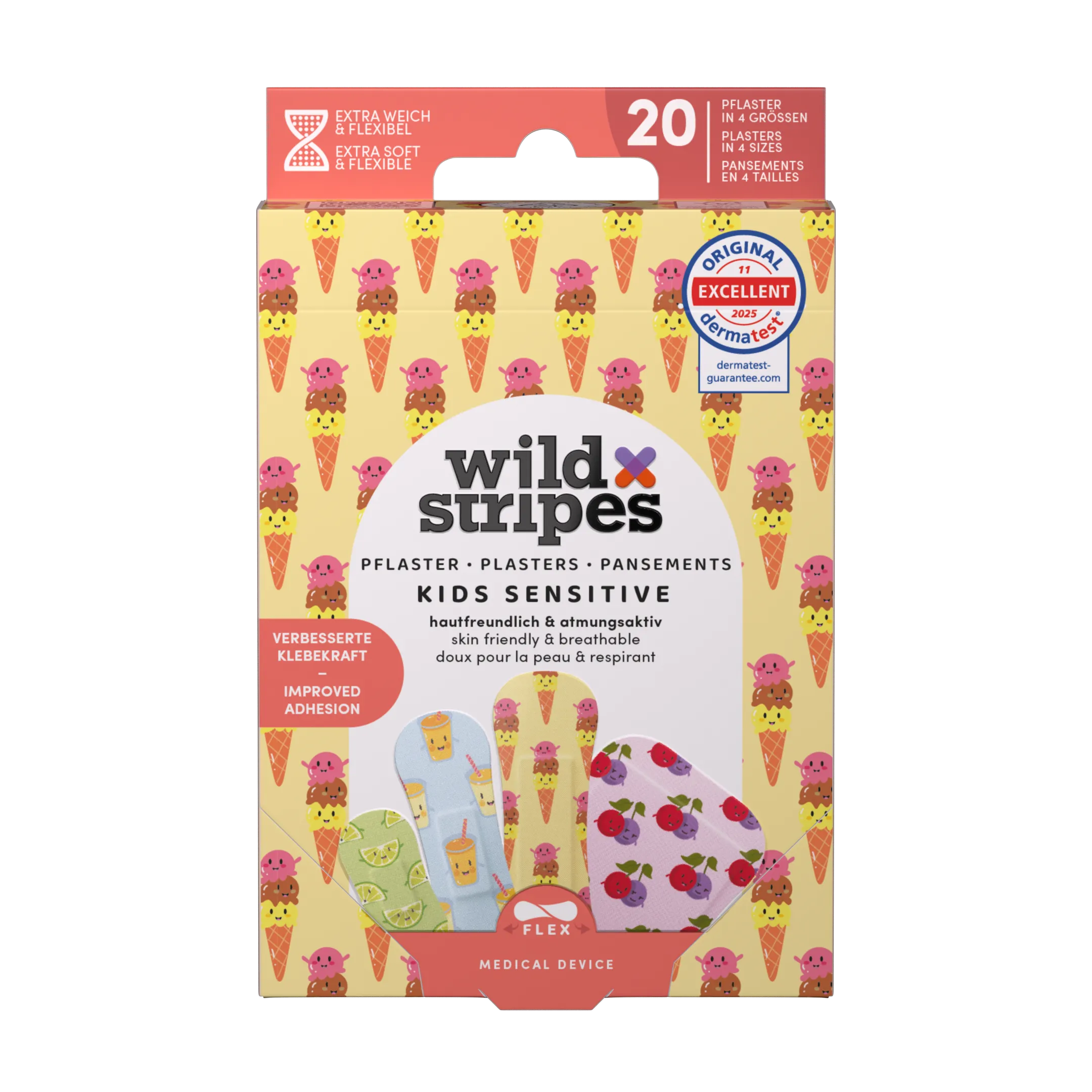 Wild Stripes Kids Sensitive Fruity Friends Club (20 stuks)