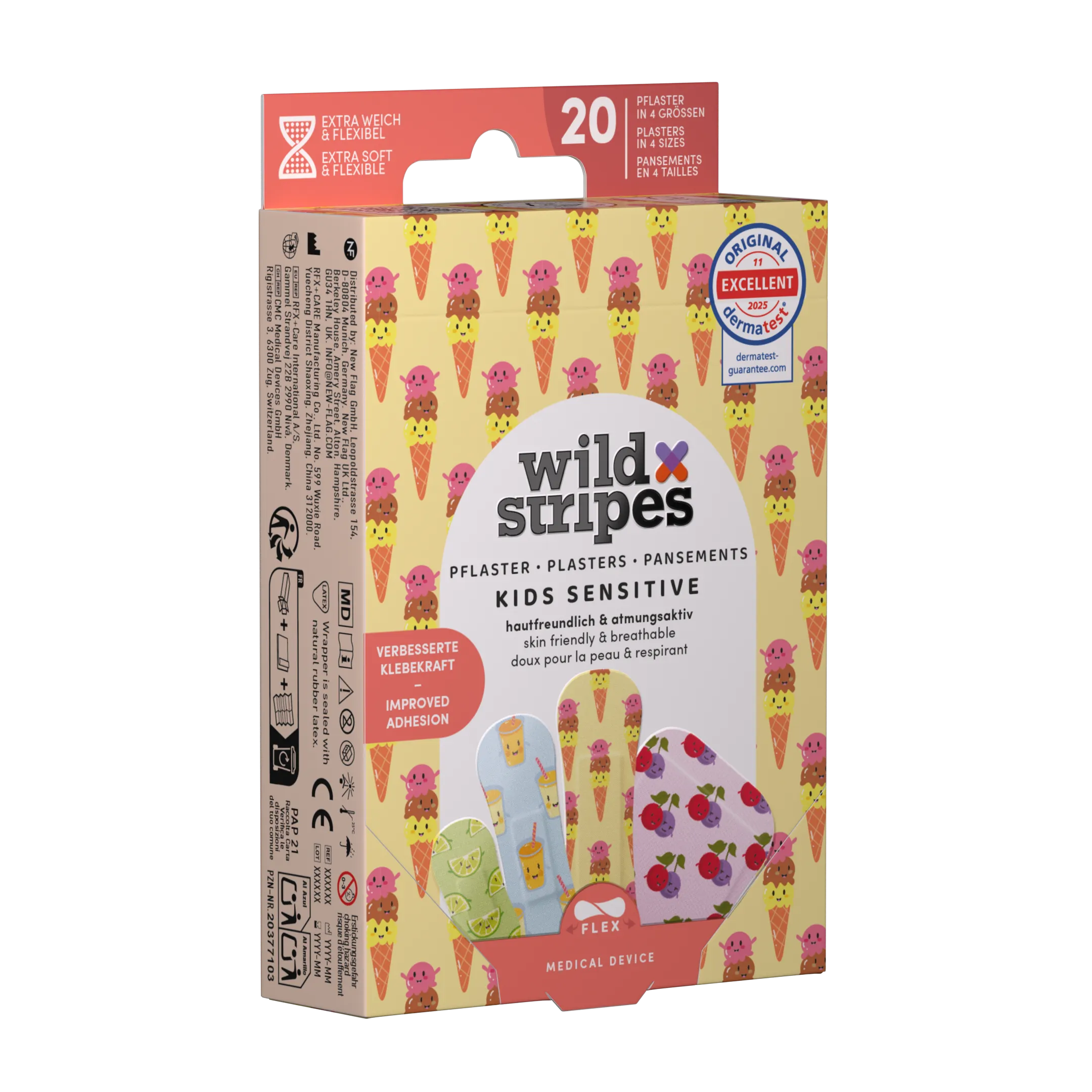 Wild Stripes Kids Sensitive Fruity Friends Club (20 stuks)