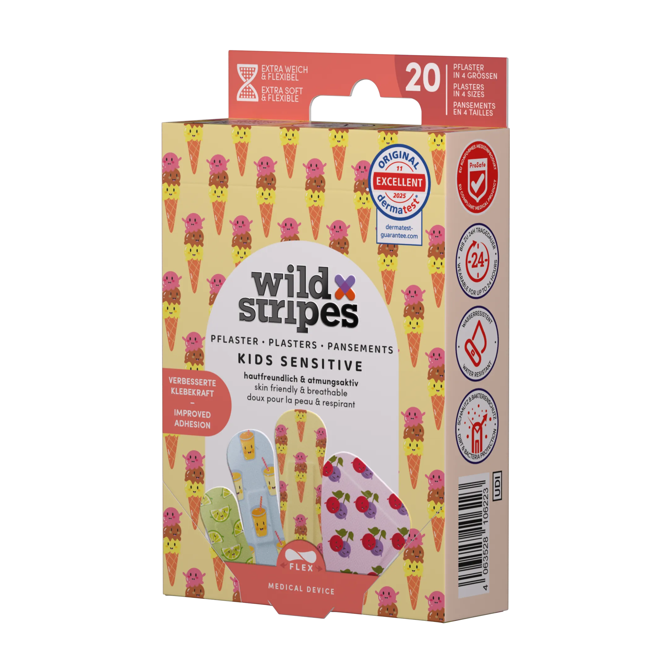 Wild Stripes Kids Sensitive Fruity Friends Club (20 stuks) - image 2