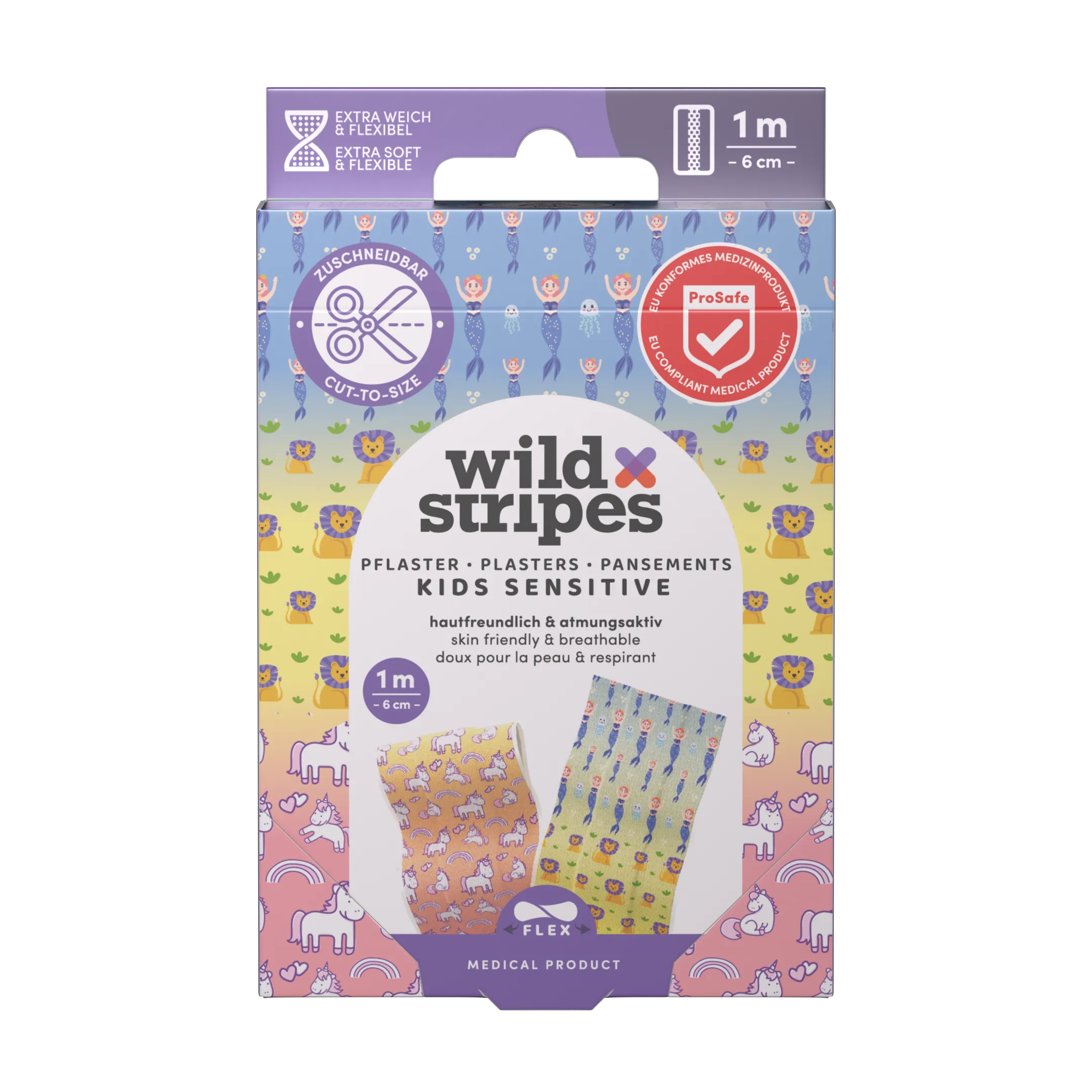 Wild Stripes Kids Sensitive Fantasy Pleisterstrip 1 Meter (1 stuk)