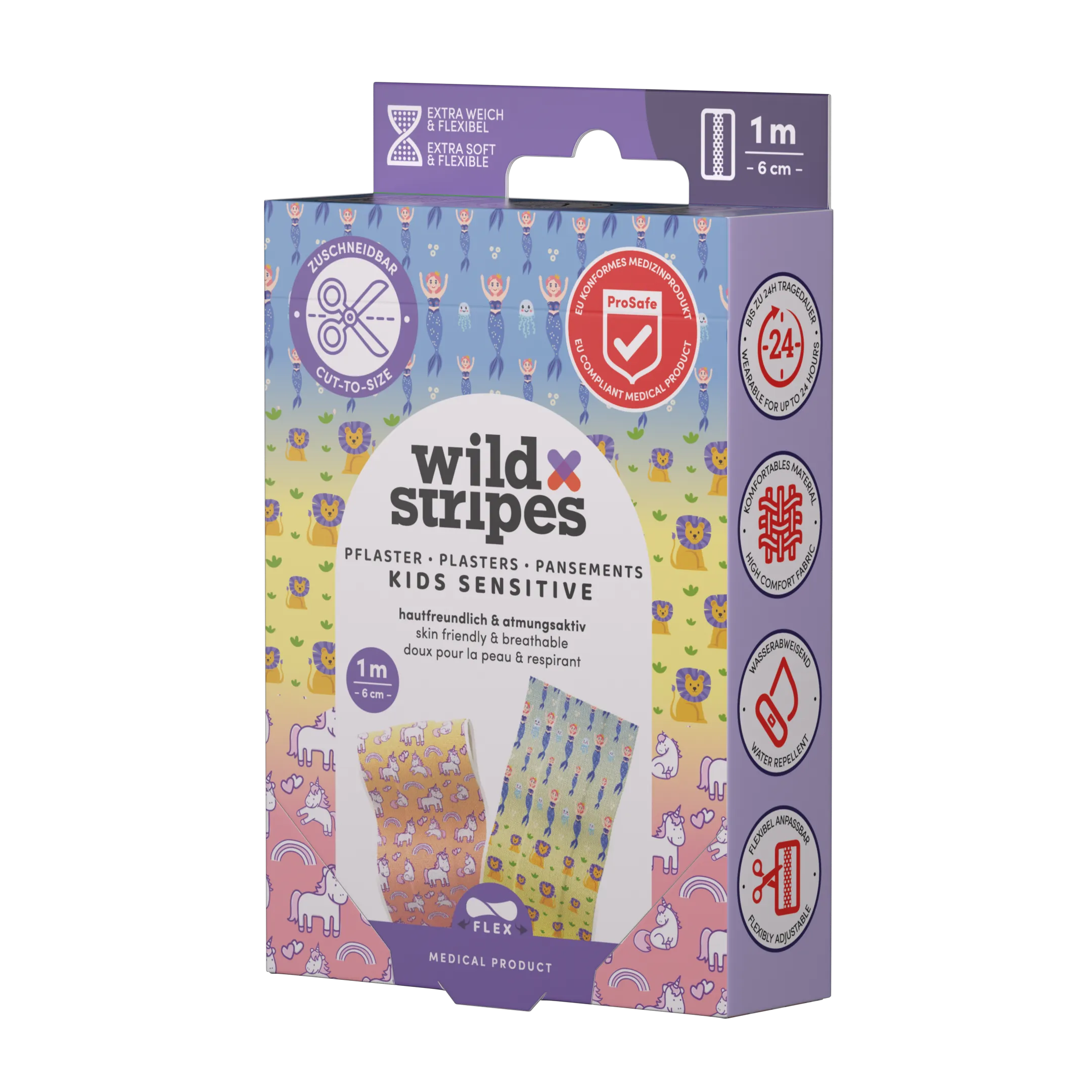 Wild Stripes Kids Sensitive Fantasy Pleisterstrip 1 Meter (1 stuk)