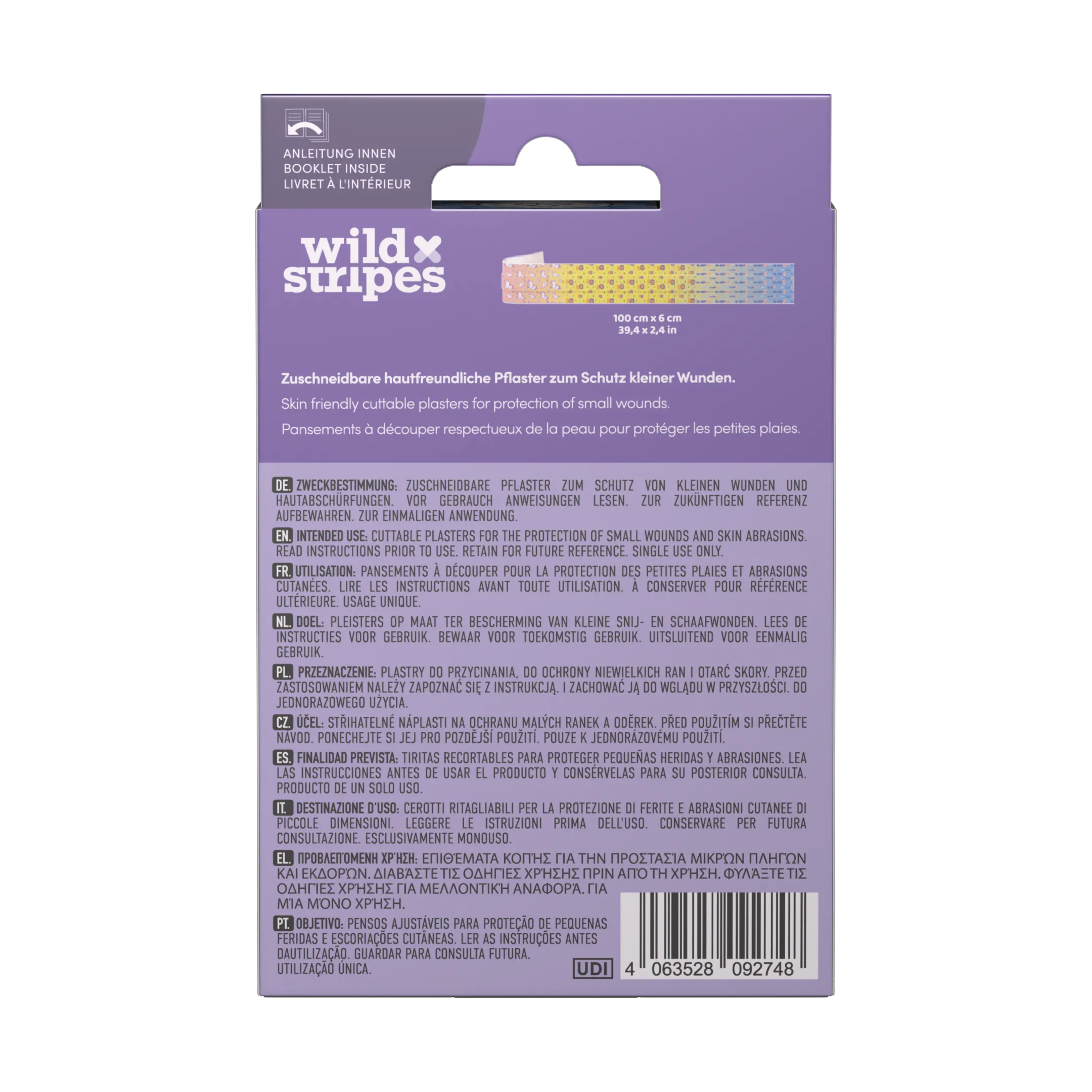 Wild Stripes Kids Sensitive Fantasy Pleisterstrip 1 Meter (1 stuk) - image 2