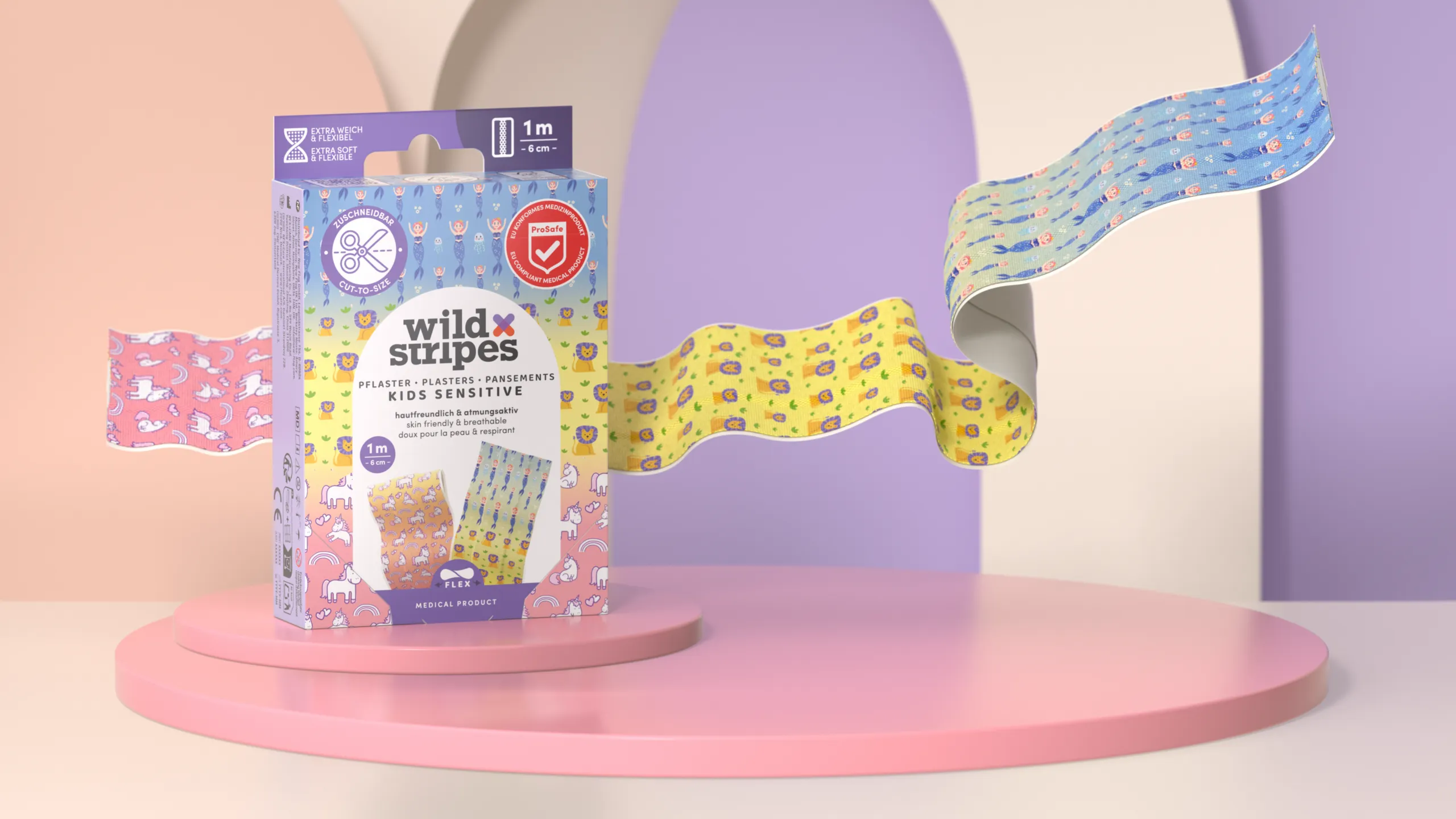 Wild Stripes Kids Sensitive Fantasy Pleisterstrip 1 Meter (1 stuk) - image 4