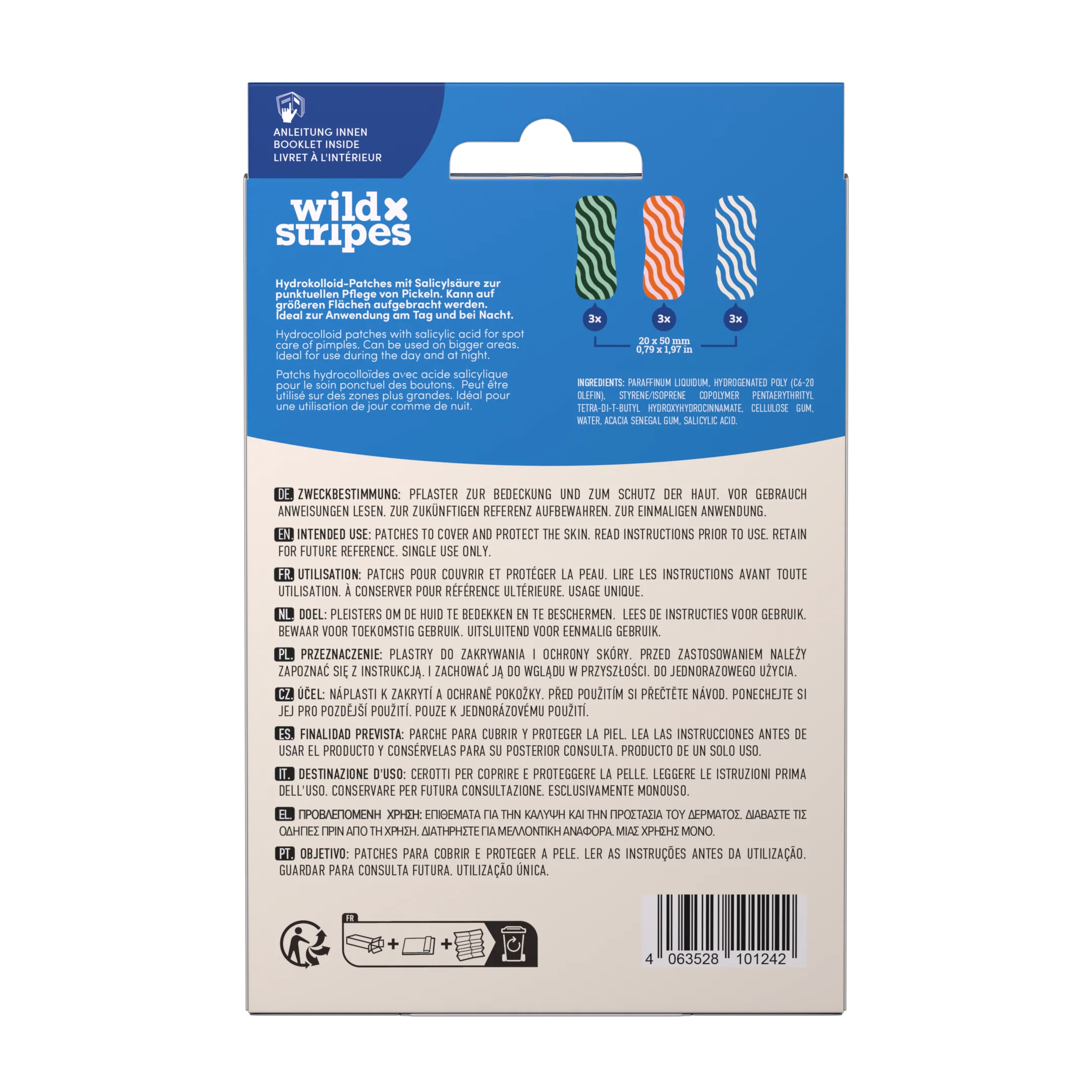 Wild Stripes Anti-pimple Patches XL Clear (9 stuks) - image 3