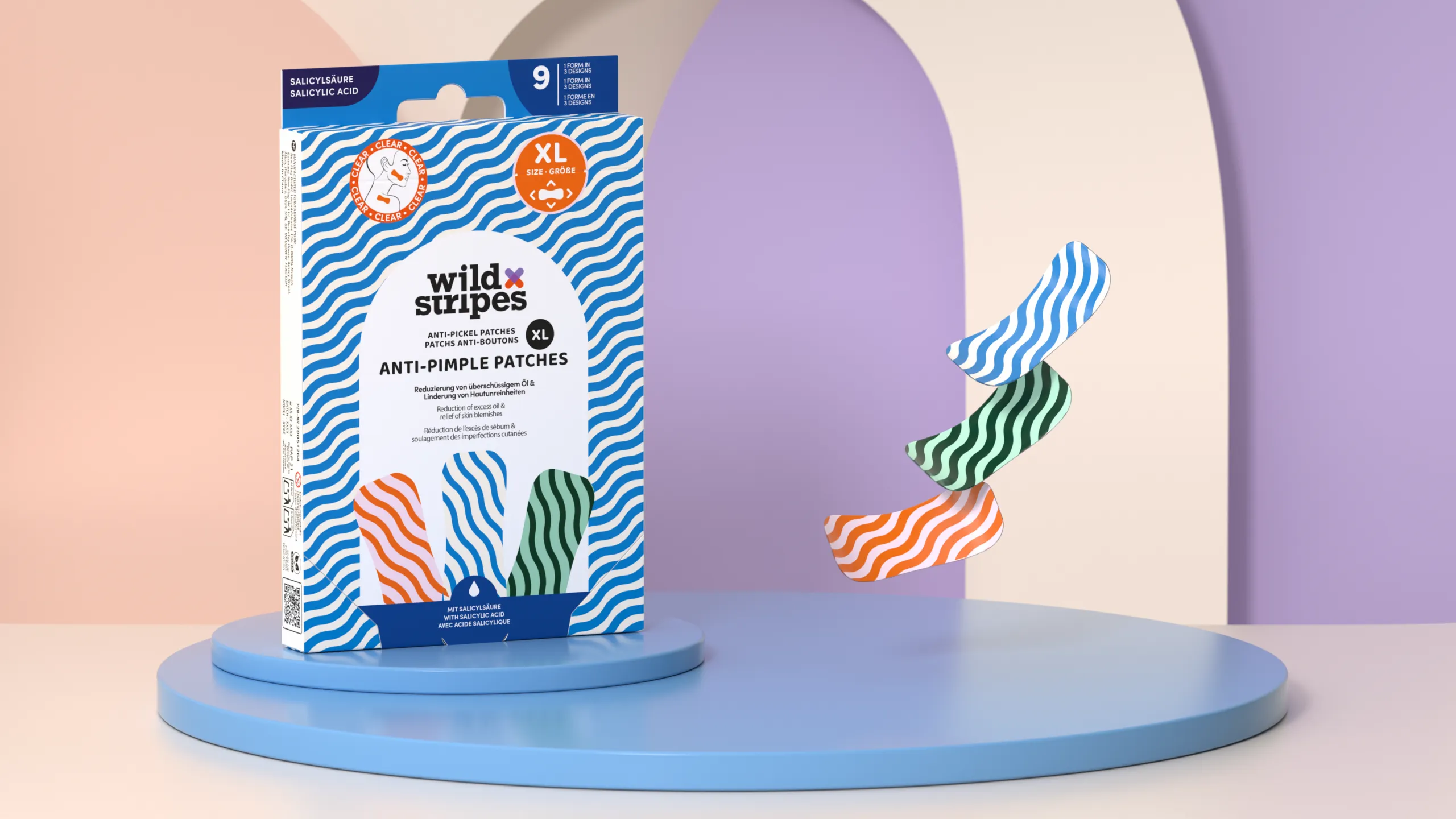 Wild Stripes Anti-pimple Patches XL Clear (9 stuks) - image 4