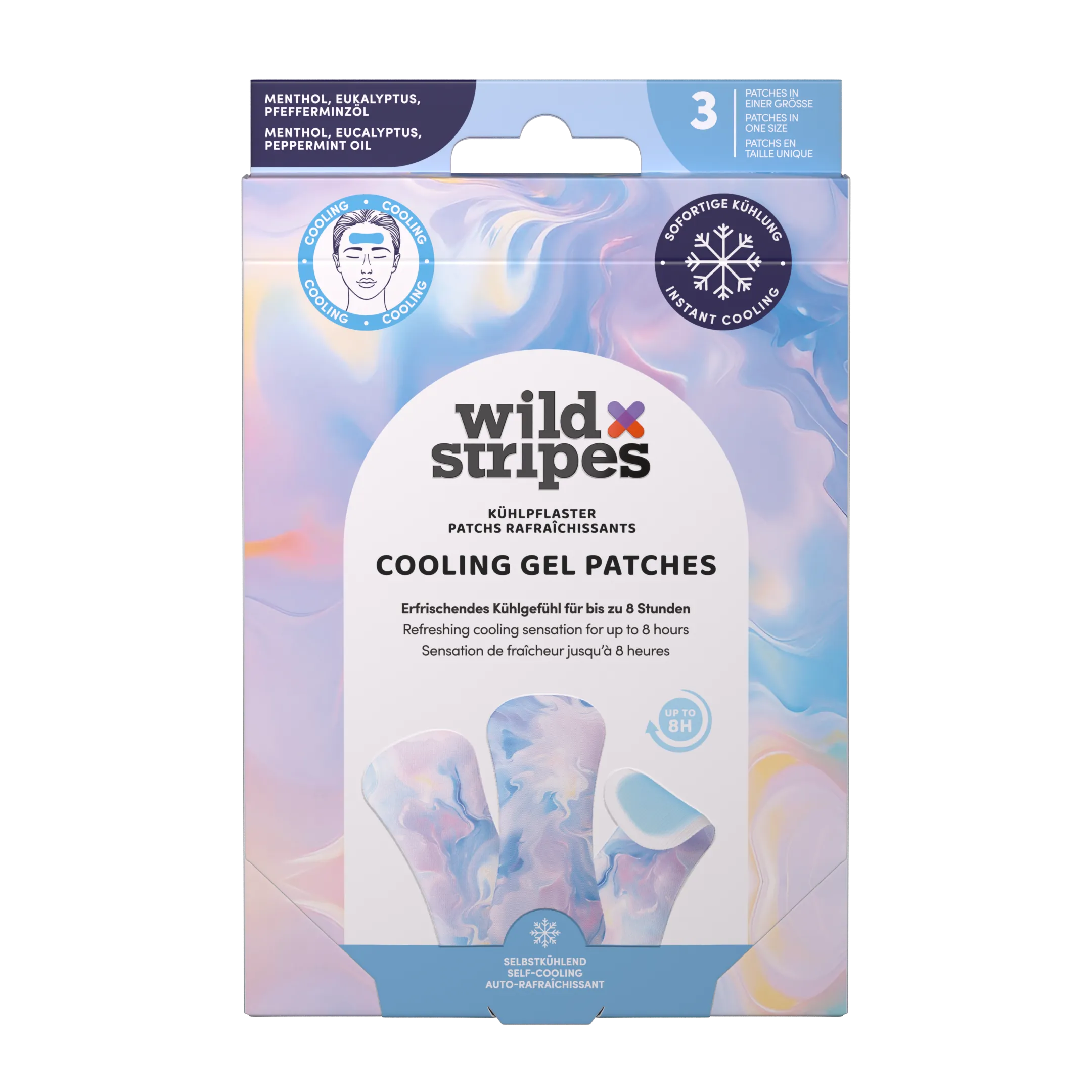 Wild Stripes Cooling Patches Moonlight Glow (3 stuks)