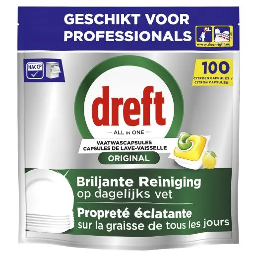 Dreft Professional Vaatwastabletten Lemon (100stuks)