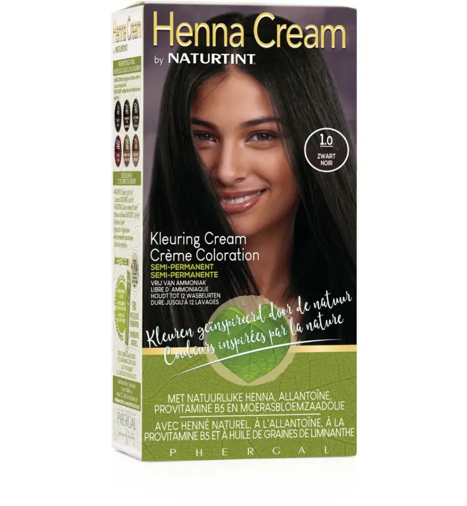 Naturtint Henna Cream 1.0 Zwart (110 ml)