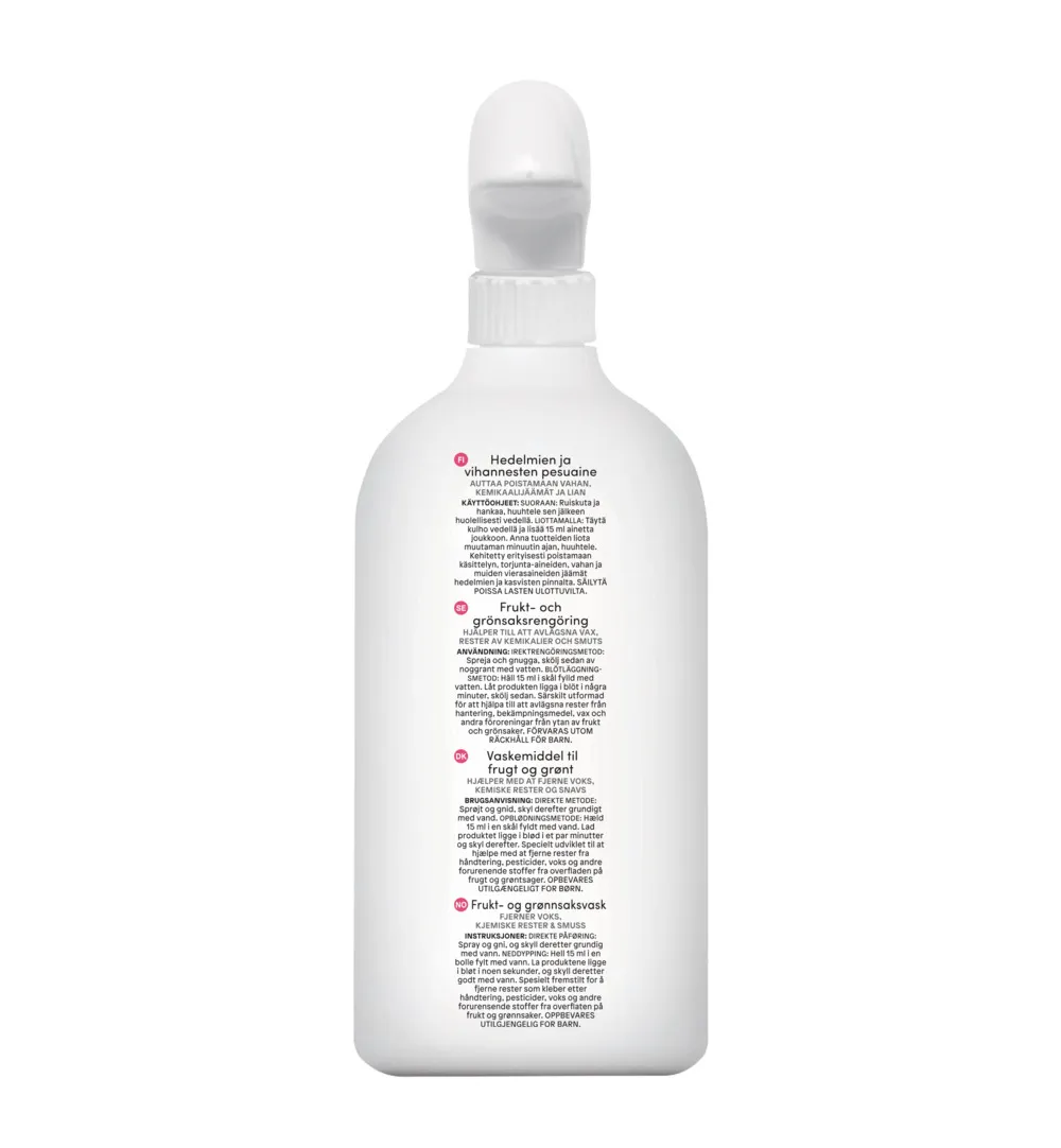 Attitude Nature+ Fruit en Groente Reiniger (800 ml)