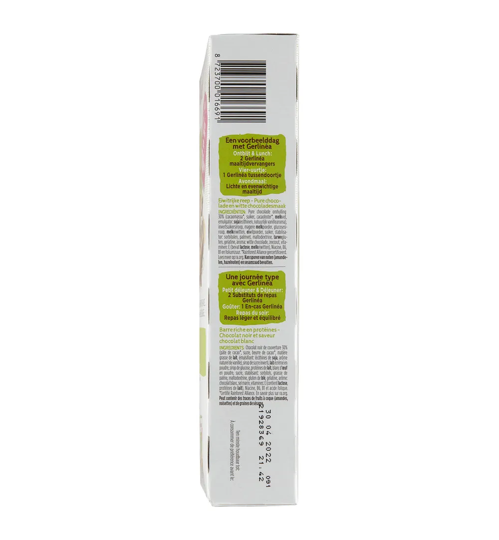 Gerlinéa Snackrepen Pure & Witte Chocolade Smaak (372 gr) - image 4