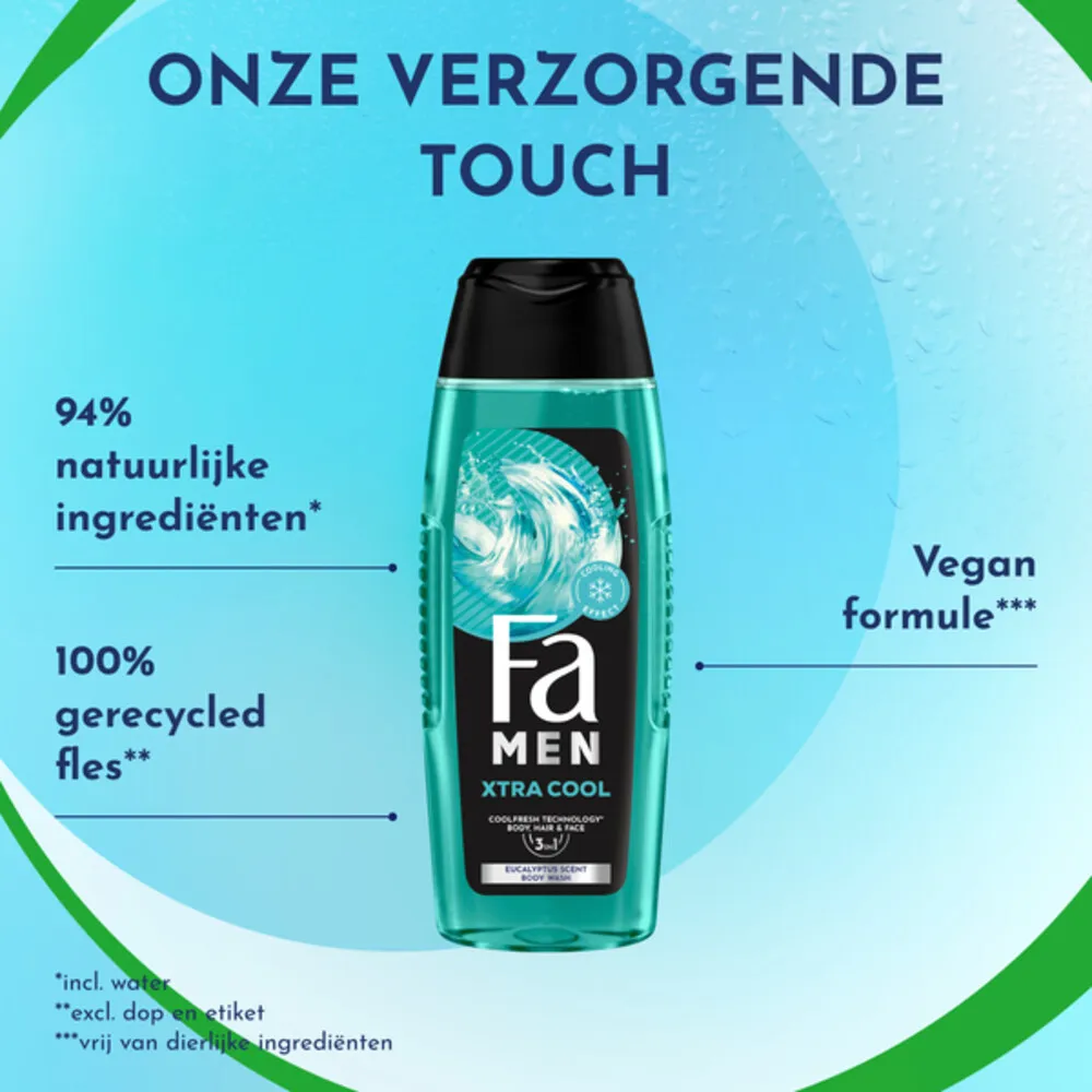 Fa Men 3in1 Douchegel Xtra Cool (250 ml) - image 3