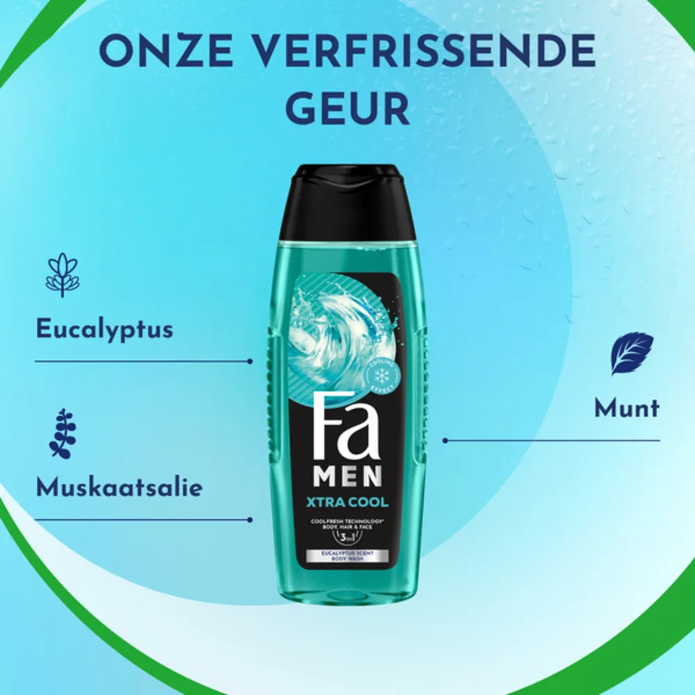 Fa Men 3in1 Douchegel Xtra Cool (250 ml) - image 4