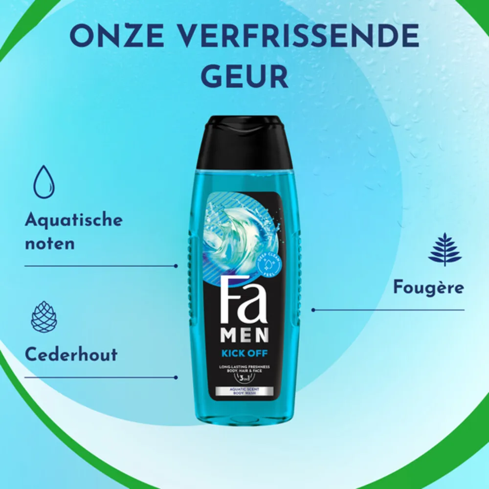 Fa Men 3in1 Douchegel Kick Off (250 ml) - image 4