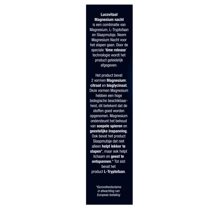 Lucovitaal Magnesium Nacht (30 tabletten) - image 2