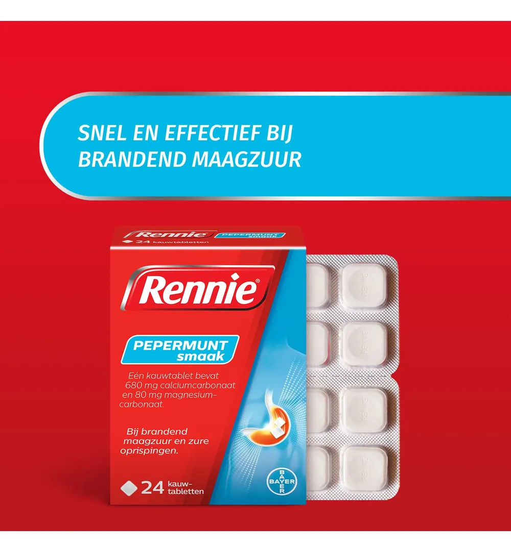 Rennie Pepermunt (24 kauwtabletten) - image 2