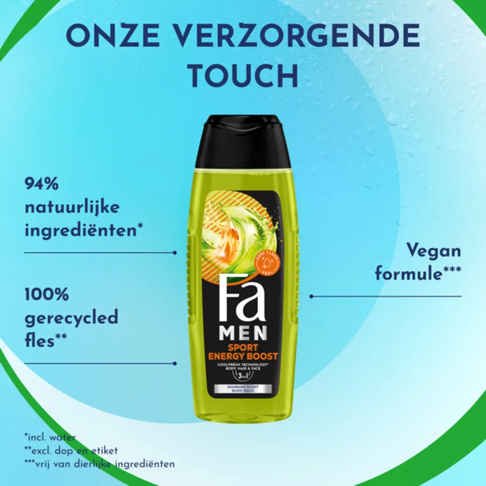 Fa Men 3in1 Douchegel Sport Energy Boost (250 ml) - image 3