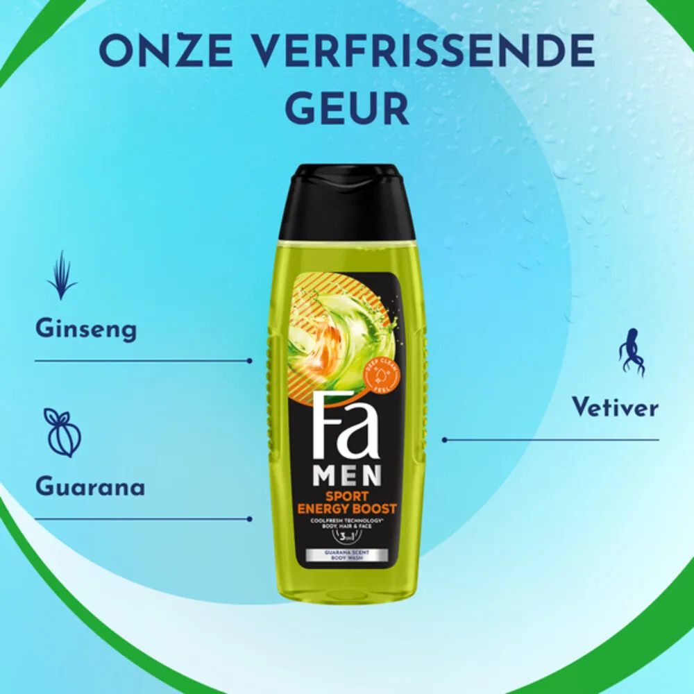 Fa Men 3in1 Douchegel Sport Energy Boost (250 ml) - image 4