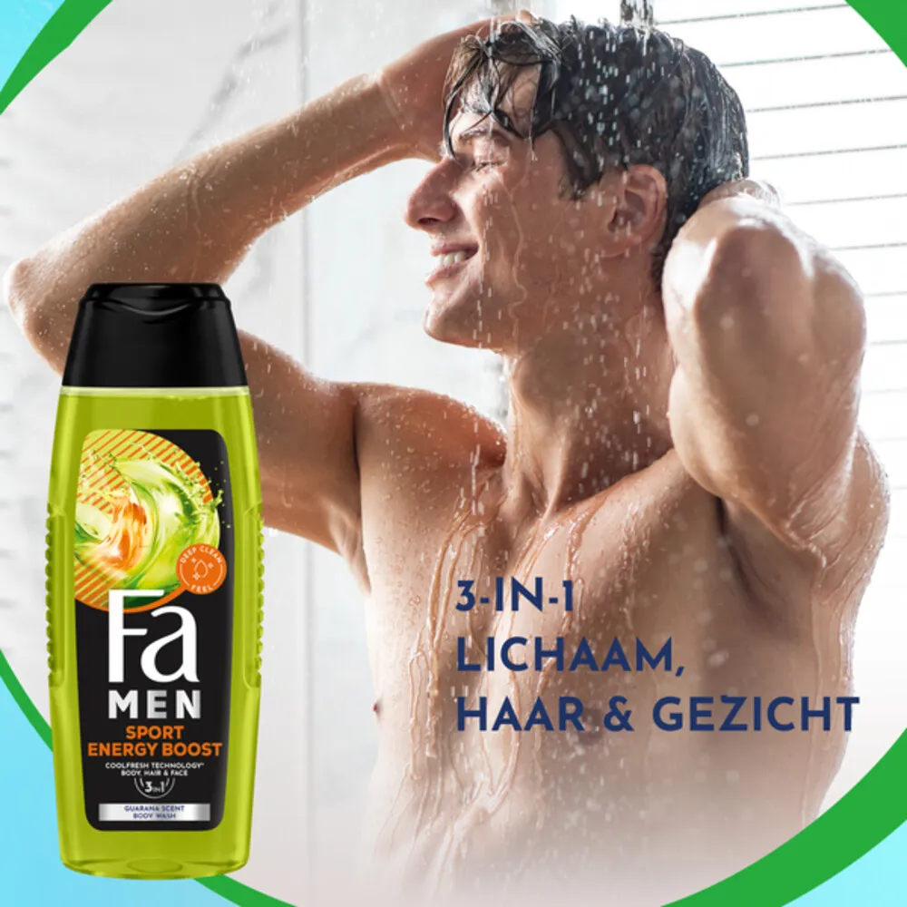 Fa Men 3in1 Douchegel Sport Energy Boost (250 ml) - image 6
