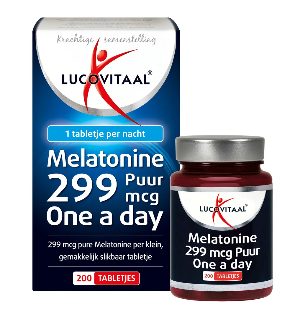 Lucovitaal Melatonine Puur 299mcg (200 tabletten) - image 3