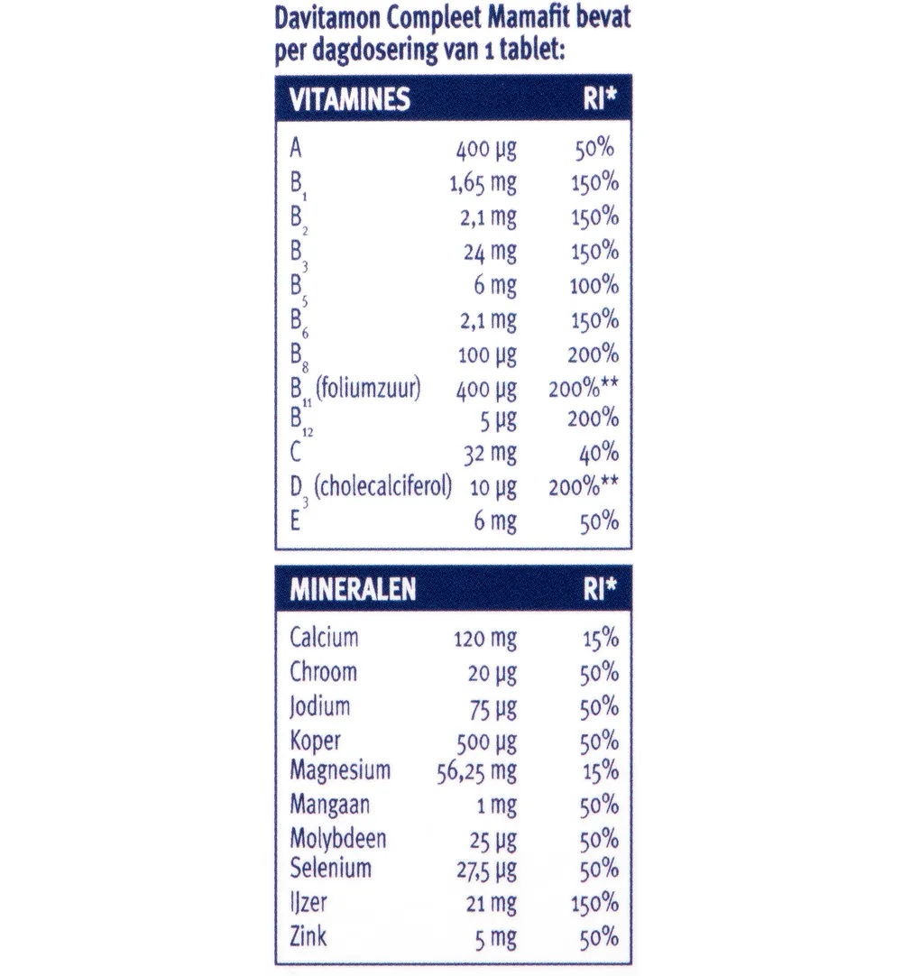 Davitamon Mama fit (60 tabletten) - image 2